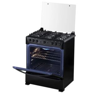 COCINA INDURAMA SORRENTO MAXGRILL ZAFIRO NEGRA C30 S01 6 QUEMADORES