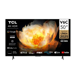 TELEVISOR TCL 50PULG GOOGLE TV 4K 50V6C CBU – 7T10984A