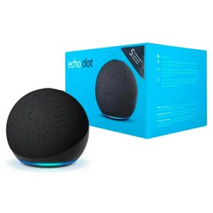 PARLANTE SMART AMAZON B09B8V1LZ3 /ECHO DOT 5TA. GEN./CON ALEXA/COLOR NEGRO/SENSOR TEMPERATURA