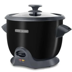 OLLA ARROCERA BLACK&DECKER MULTI USOS 28 TAZAS – TECNOLOGIA DURAGLIDE – NEGRA