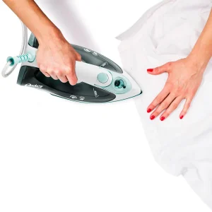 PLANCHA A VAPOR OSTER ANTIADERENTE 1200W COLOR AZUL GRANIZO