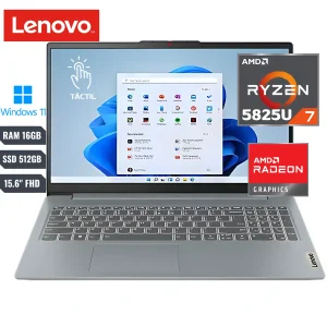 NOT. LENOVO IDEAPAD SLIM 3 AMD RYZEN 7 -7730U TOUCHSCREEN 16GB RAM – 512GB SSD 15,6PULG WD11