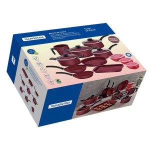 OLLA TRAMONTINA BATERIA ROJA X12 PZ.TURIM REF:27899 \ 490 563301