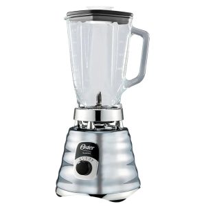 LICUADORA OSTER 700W 3VL 1.25 CLASICA MEX CROMADA BLST4655-013 + VASO TRITAM 600 ML BLSTAG9630011