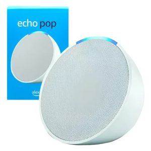 PARLANTE AMAZON ECHO POP B09ZXLRRHY COMPACTO / BLANCO/ ALEXA / WIFI 5 / BT / EERO