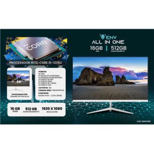 ALL IN ONE ENV CORE I5-1235U 16GB+512GB 23.8PULG  FHD BLANCO