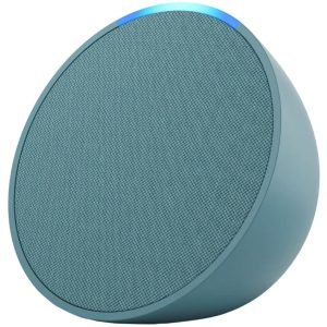 PARLANTE AMAZON ECHO POP B09ZX1LRXX COMPACTO / VERDE AZULADO/ ALEXA / WIFI 5 / BT / EERO