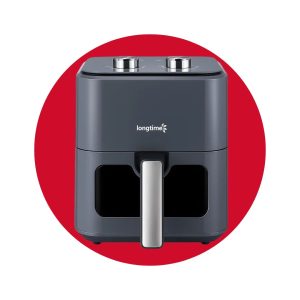 FREIDORA DE AIRE LONGTIME 4.0LTS CON VENTANA TRANSPARENTE Y LUZ INTERNA/ GRIS -RA410MVGRAY