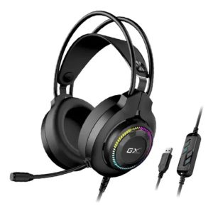 AURICULARES GENIUS HSGX580U GAMING USB NEGRO CON RGB LED