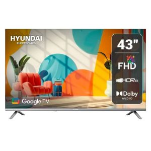 TELEVISOR HYUNDAI 43 PULG (CB) GOOGLE TV 5.0 FULL HD PANTALLA LED HYLED4328G C/B / TV609